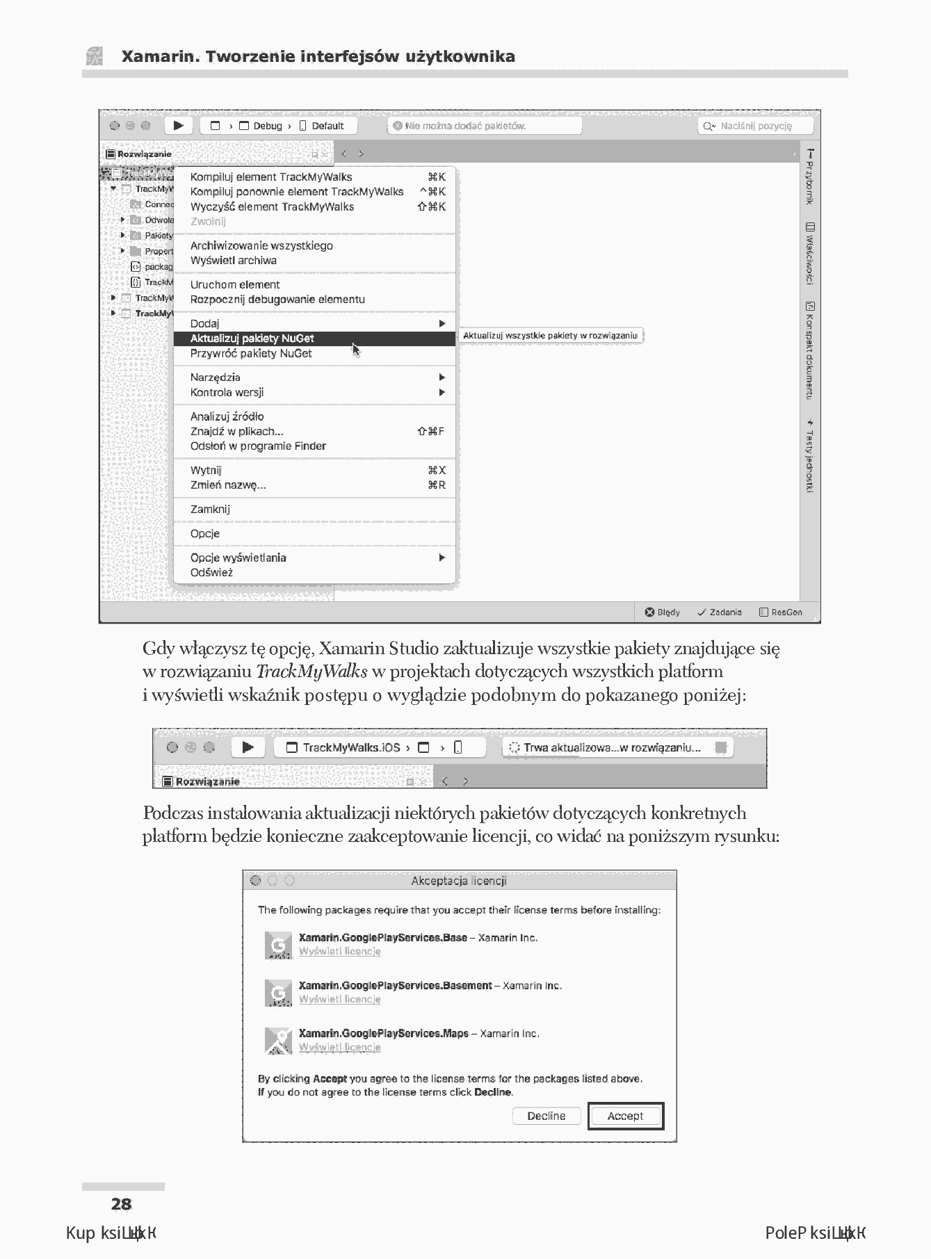 Fragment „Xamarin. Tworzenie interfejsów użytkownika” — strona 14 z 30
