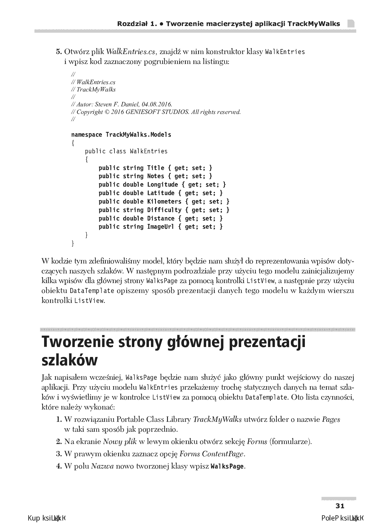 Fragment „Xamarin. Tworzenie interfejsów użytkownika” — strona 17 z 30