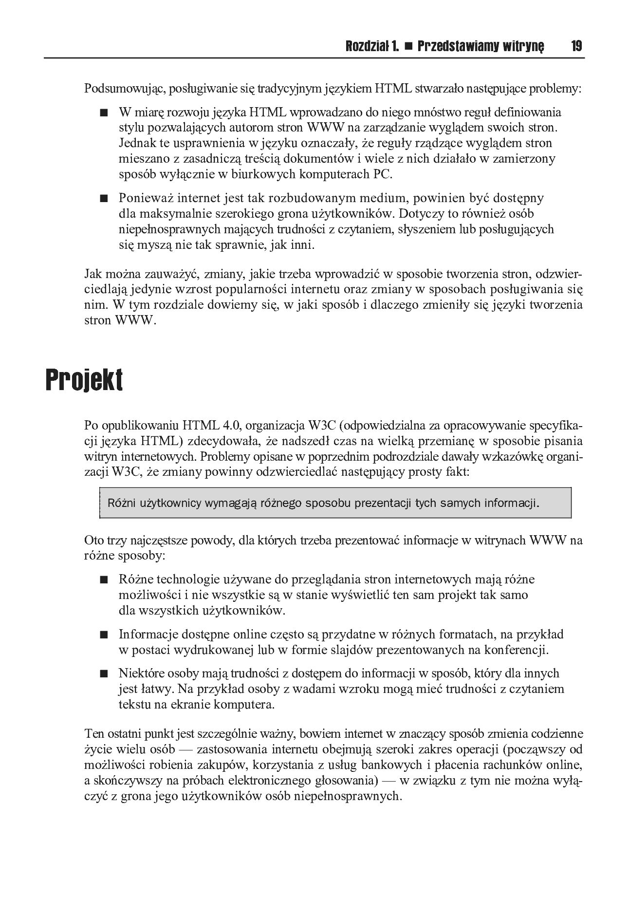 Fragment „XHTML i CSS. Dostępne witryny internetowe” — strona 8 z 30