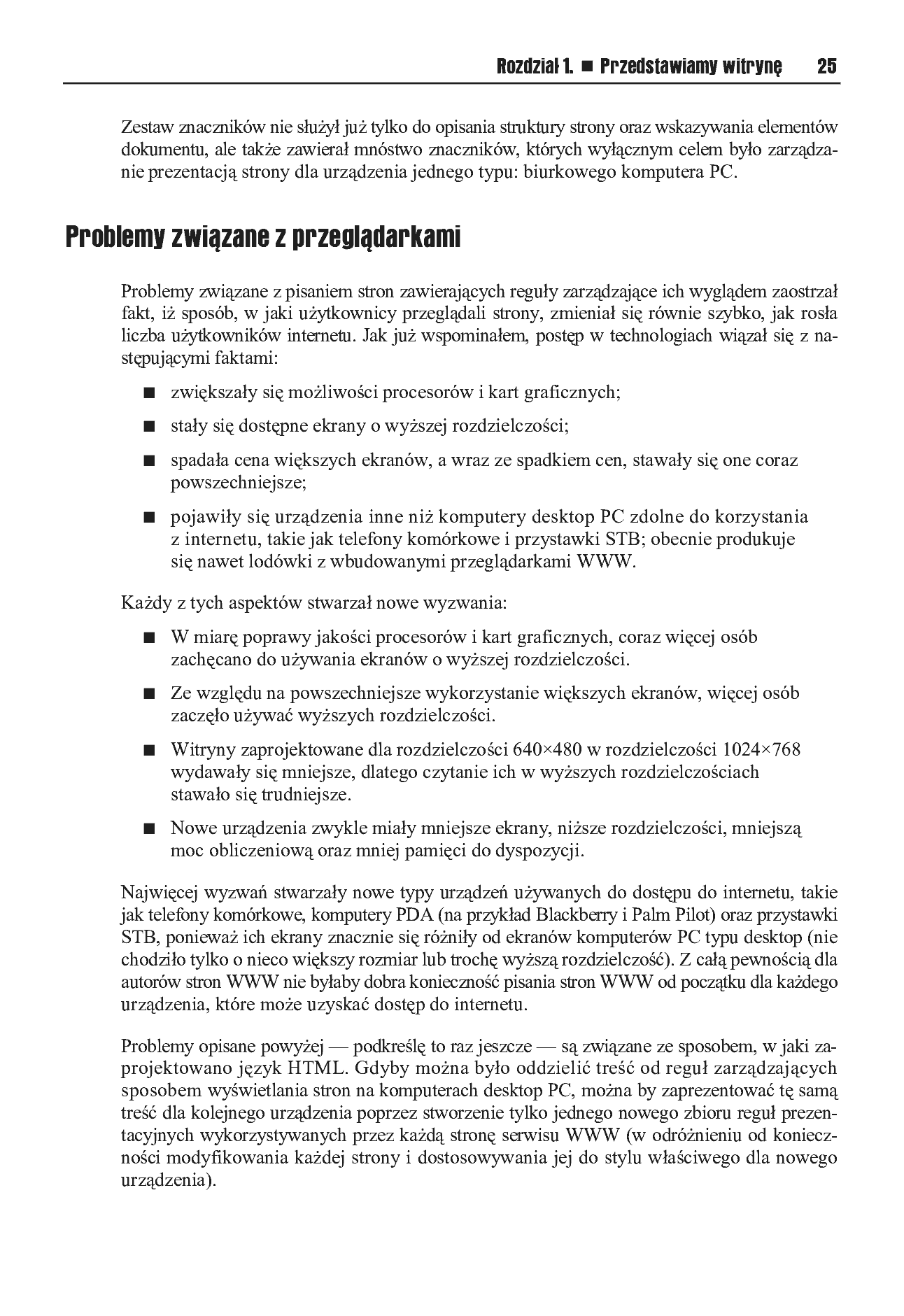 Fragment „XHTML i CSS. Dostępne witryny internetowe” — strona 14 z 30
