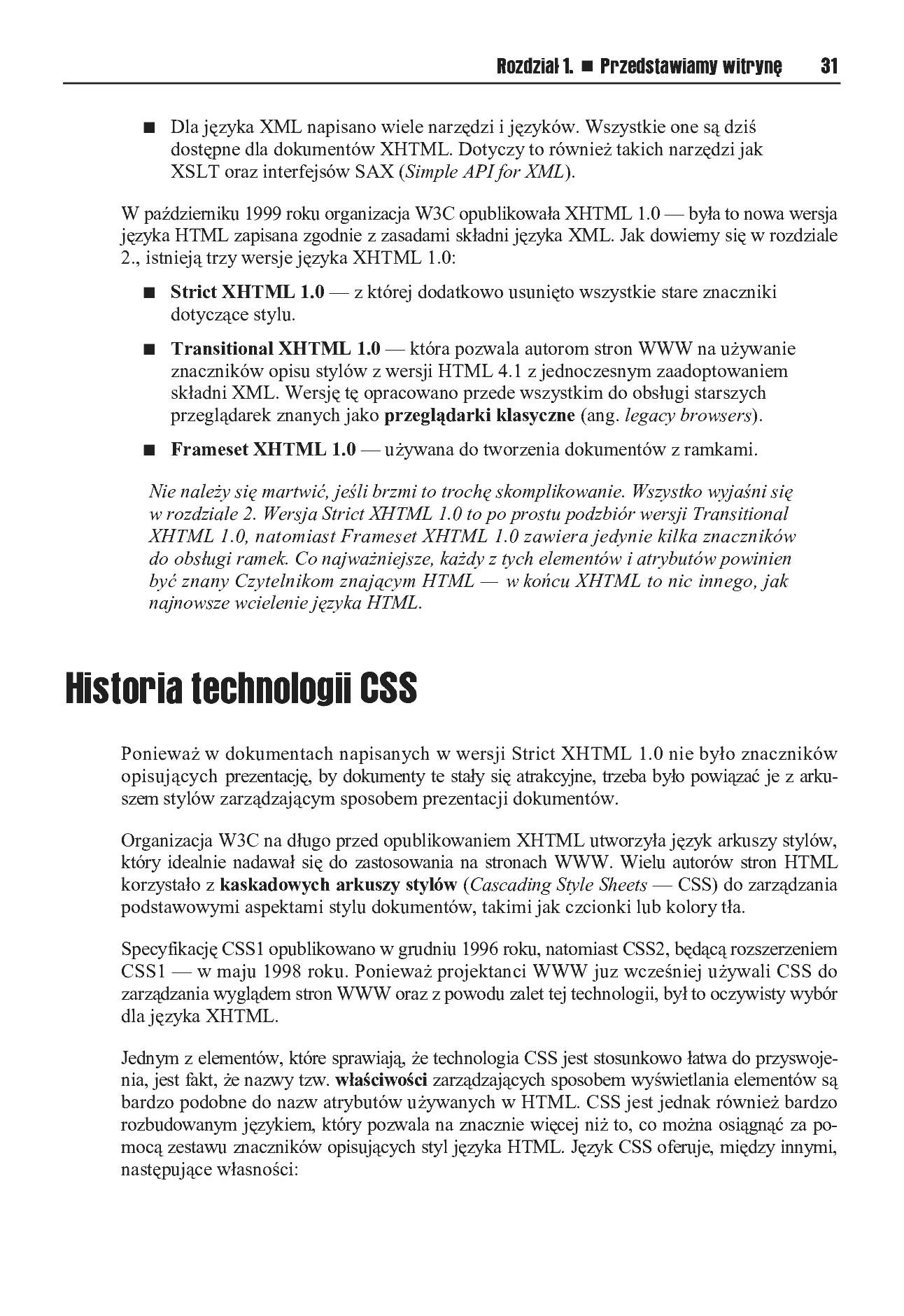 Fragment „XHTML i CSS. Dostępne witryny internetowe” — strona 20 z 30