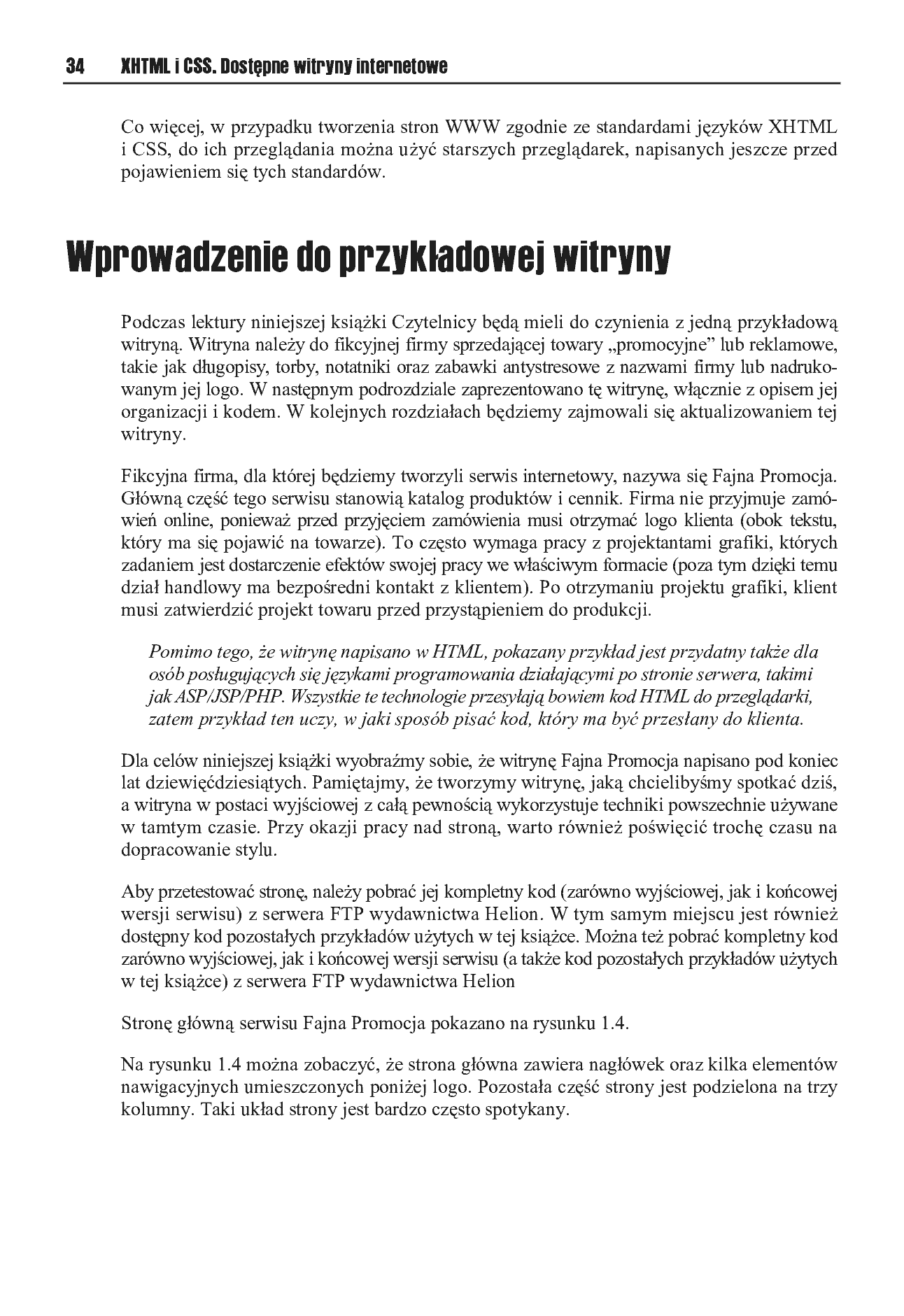 Fragment „XHTML i CSS. Dostępne witryny internetowe” — strona 23 z 30