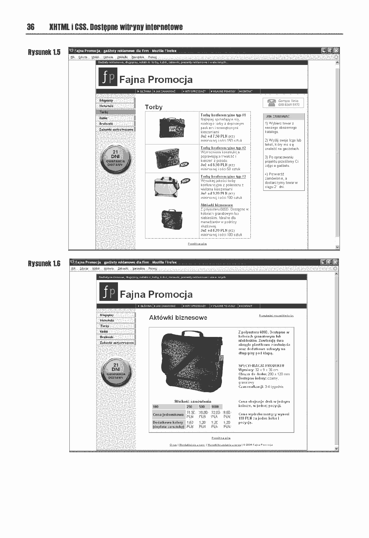 Fragment „XHTML i CSS. Dostępne witryny internetowe” — strona 25 z 30