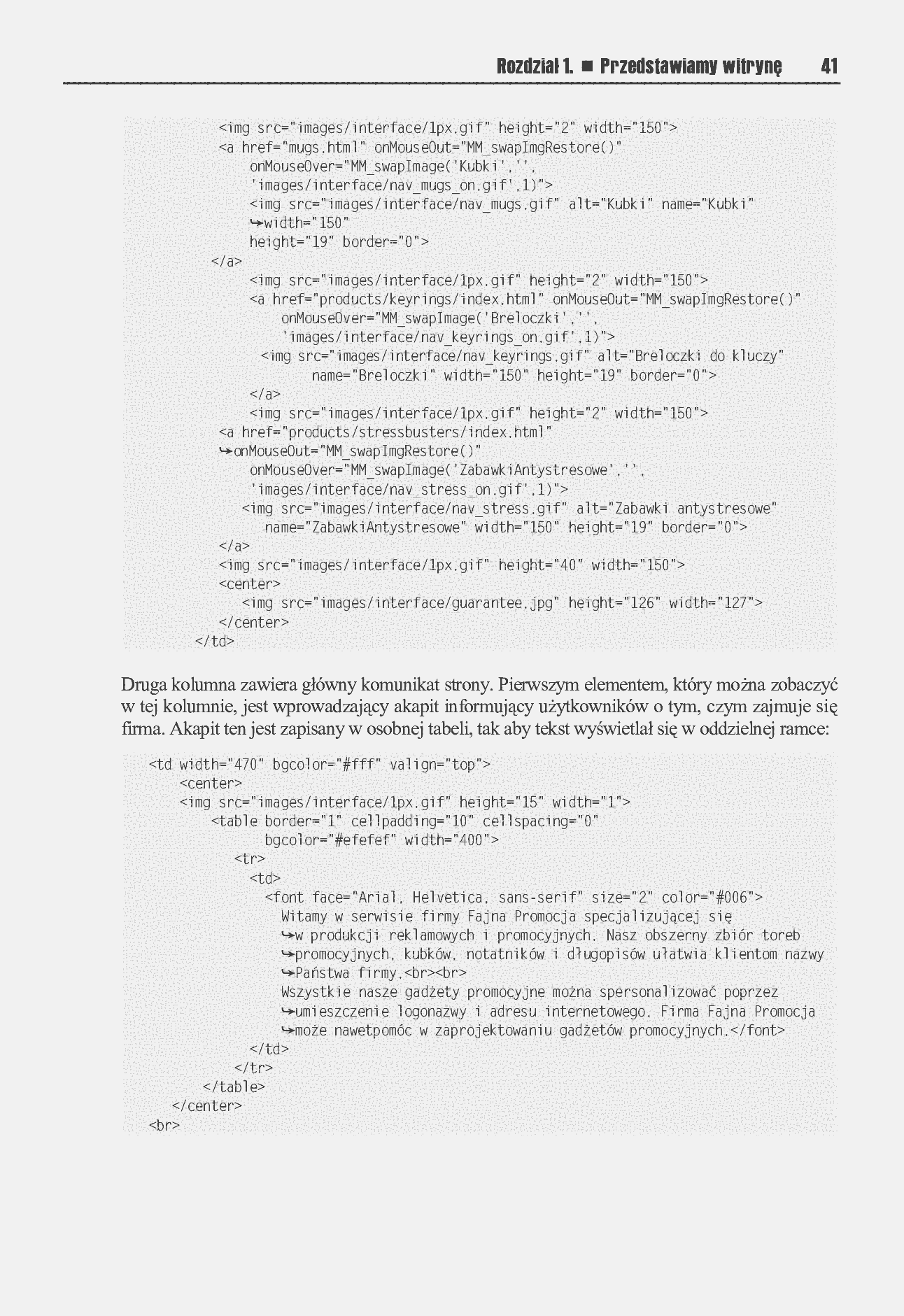 Fragment „XHTML i CSS. Dostępne witryny internetowe” — strona 30 z 30