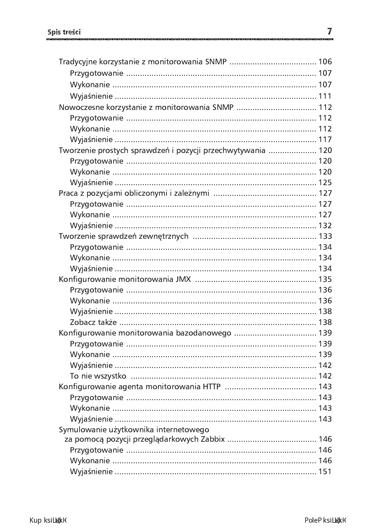 Fragment „Zabbix 7. Receptury. Nowe funkcje projektowania, wdrażania i optymalizacji monitoringu infrastruktury IT. Wydanie III” — strona 5 z 30