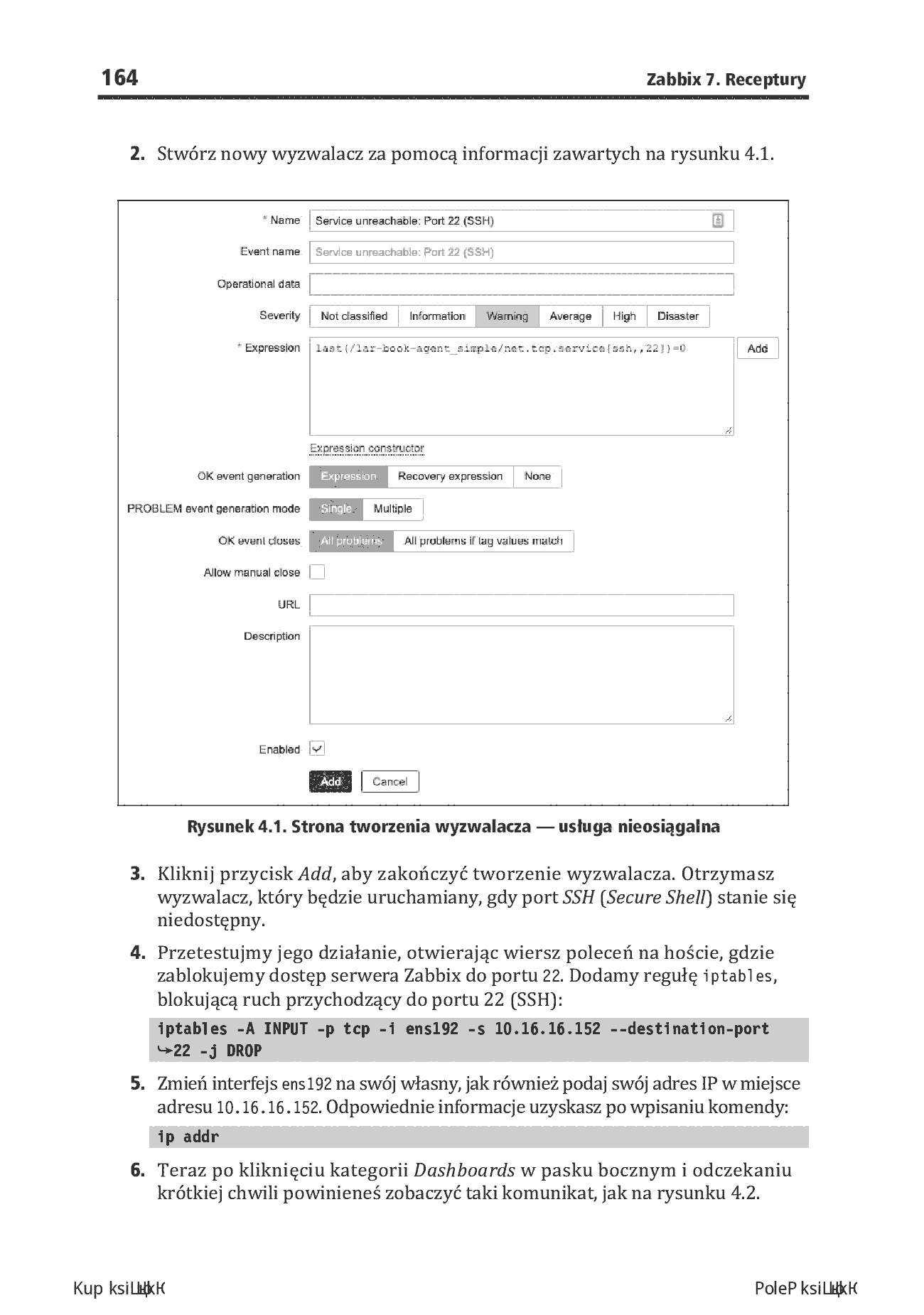 Fragment „Zabbix 7. Receptury. Nowe funkcje projektowania, wdrażania i optymalizacji monitoringu infrastruktury IT. Wydanie III” — strona 18 z 30