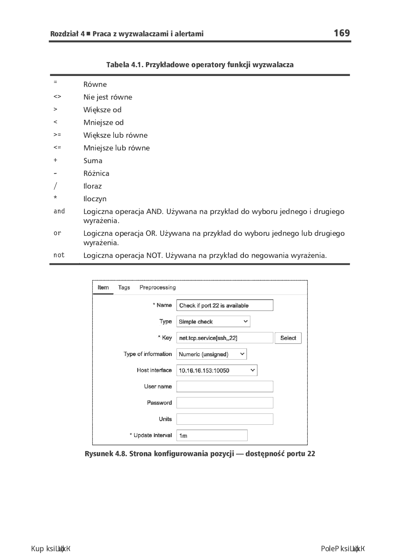 Fragment „Zabbix 7. Receptury. Nowe funkcje projektowania, wdrażania i optymalizacji monitoringu infrastruktury IT. Wydanie III” — strona 23 z 30