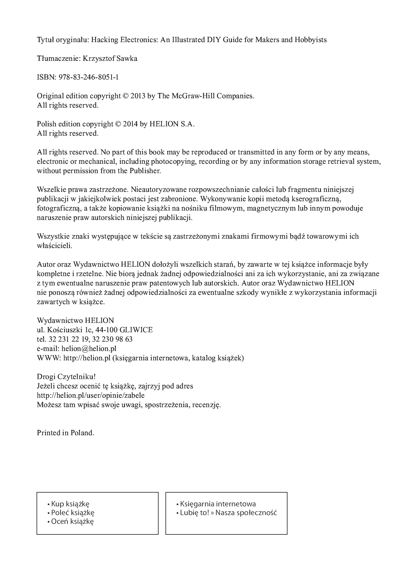 Fragment „Zabawy z elektroniką. Ilustrowany przewodnik dla wynalazców i pasjonatów” — strona 2 z 30
