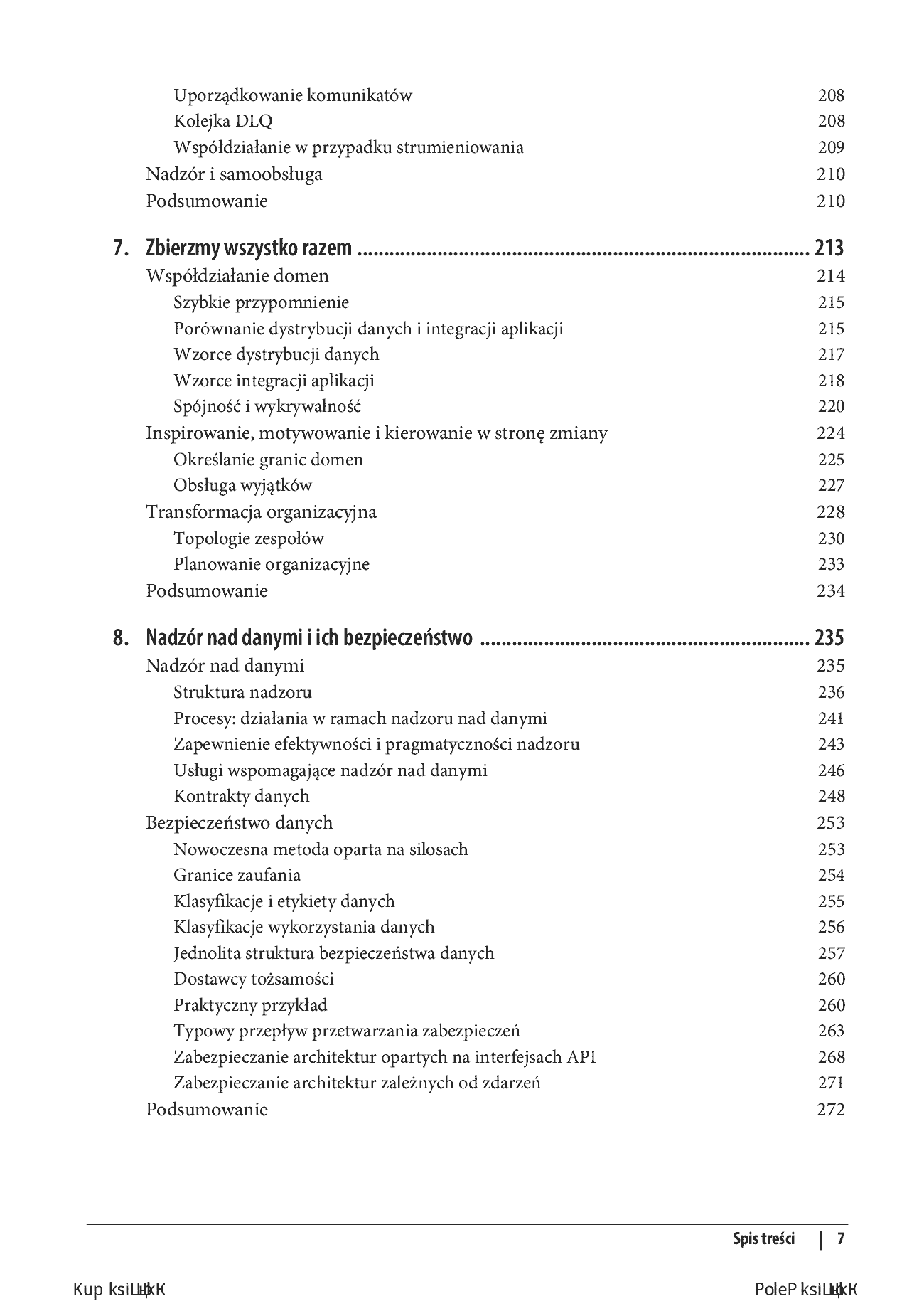 Fragment „Zarządzanie danymi w zbiorach o dużej skali. Nowoczesna architektura z siatką danych i technologią Data Fabric. Wydanie II” — strona 7 z 30