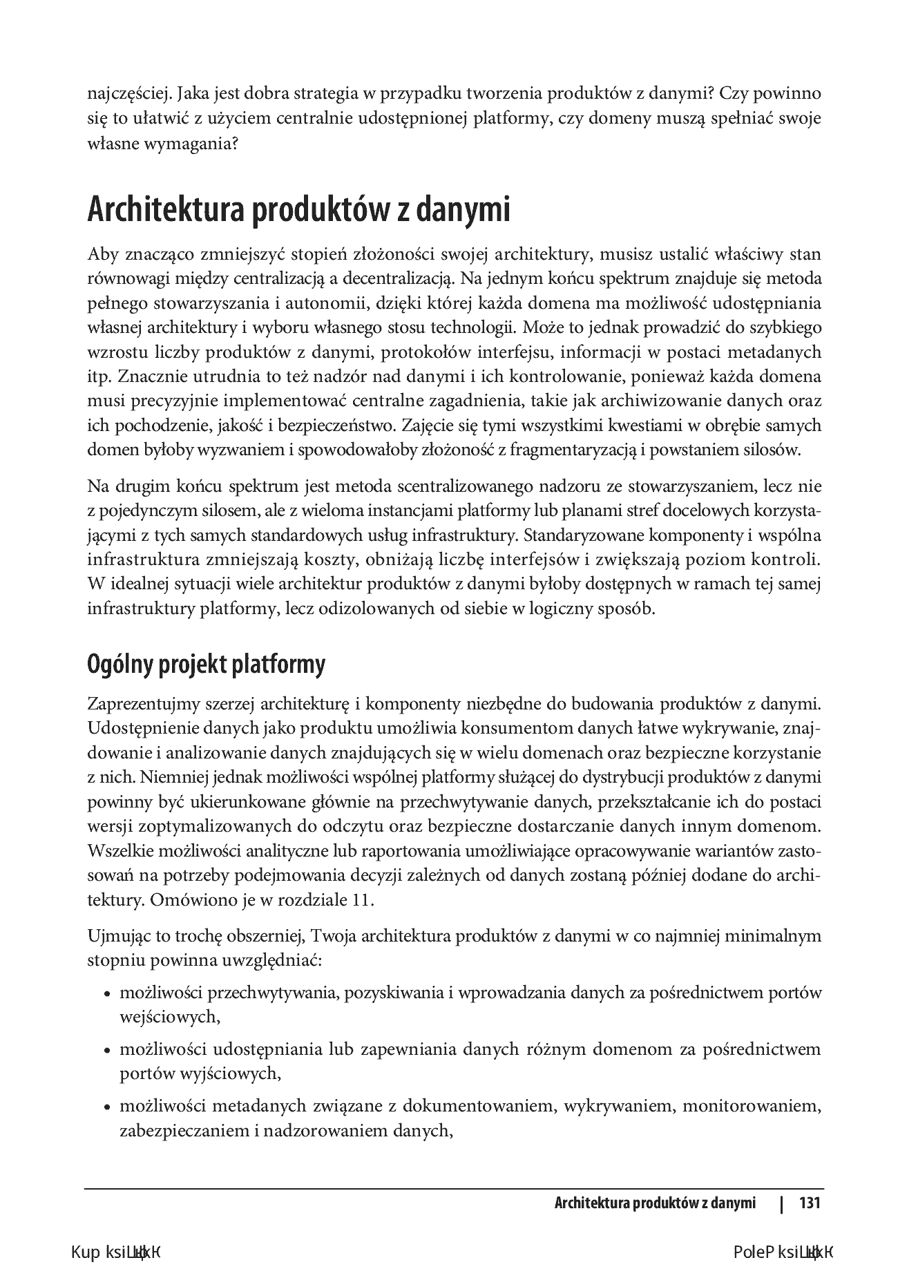 Fragment „Zarządzanie danymi w zbiorach o dużej skali. Nowoczesna architektura z siatką danych i technologią Data Fabric. Wydanie II” — strona 29 z 30