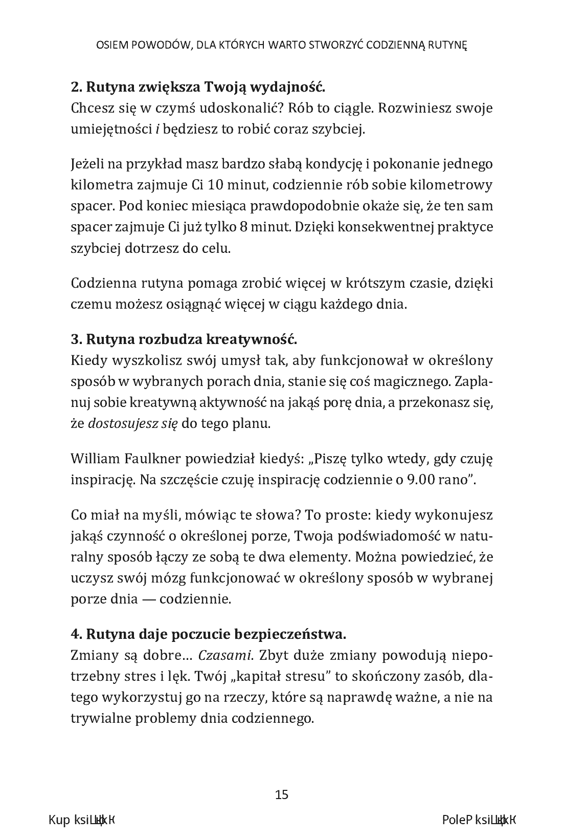 Fragment „Wykorzystaj lepiej każdy dzień. Jak zoptymalizować 6 kluczowych obszarów codziennej rutyny” — strona 13 z 30