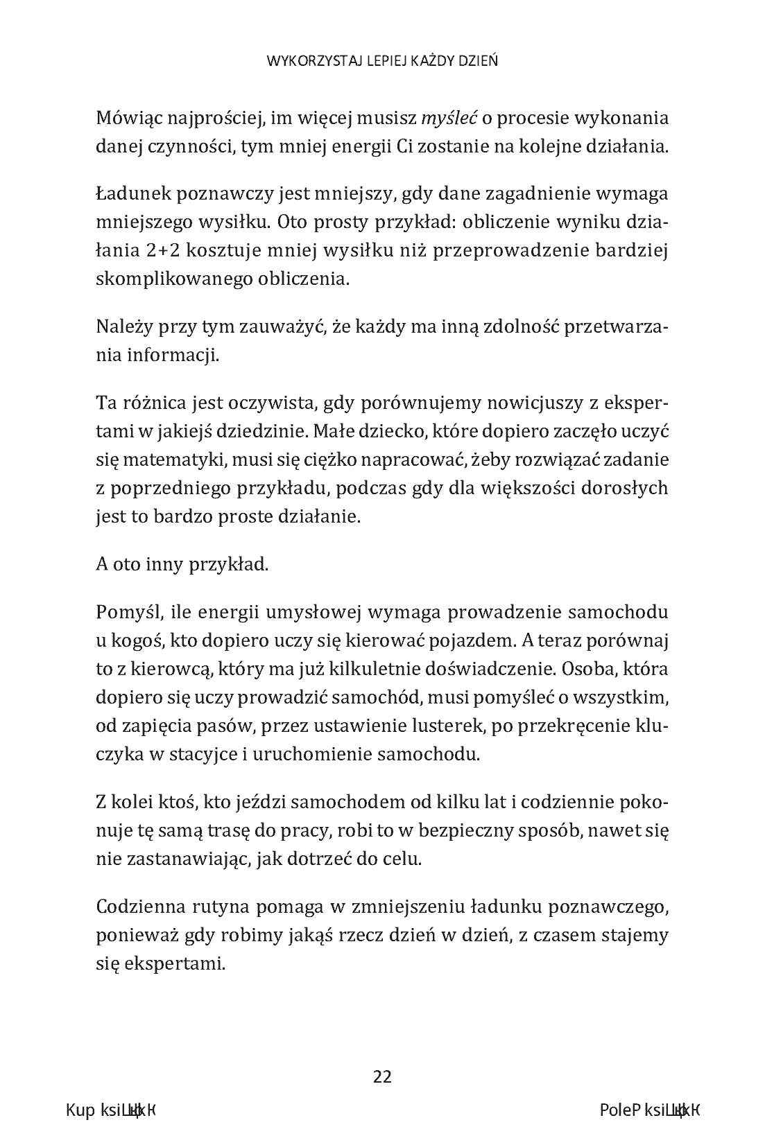 Fragment „Wykorzystaj lepiej każdy dzień. Jak zoptymalizować 6 kluczowych obszarów codziennej rutyny” — strona 20 z 30