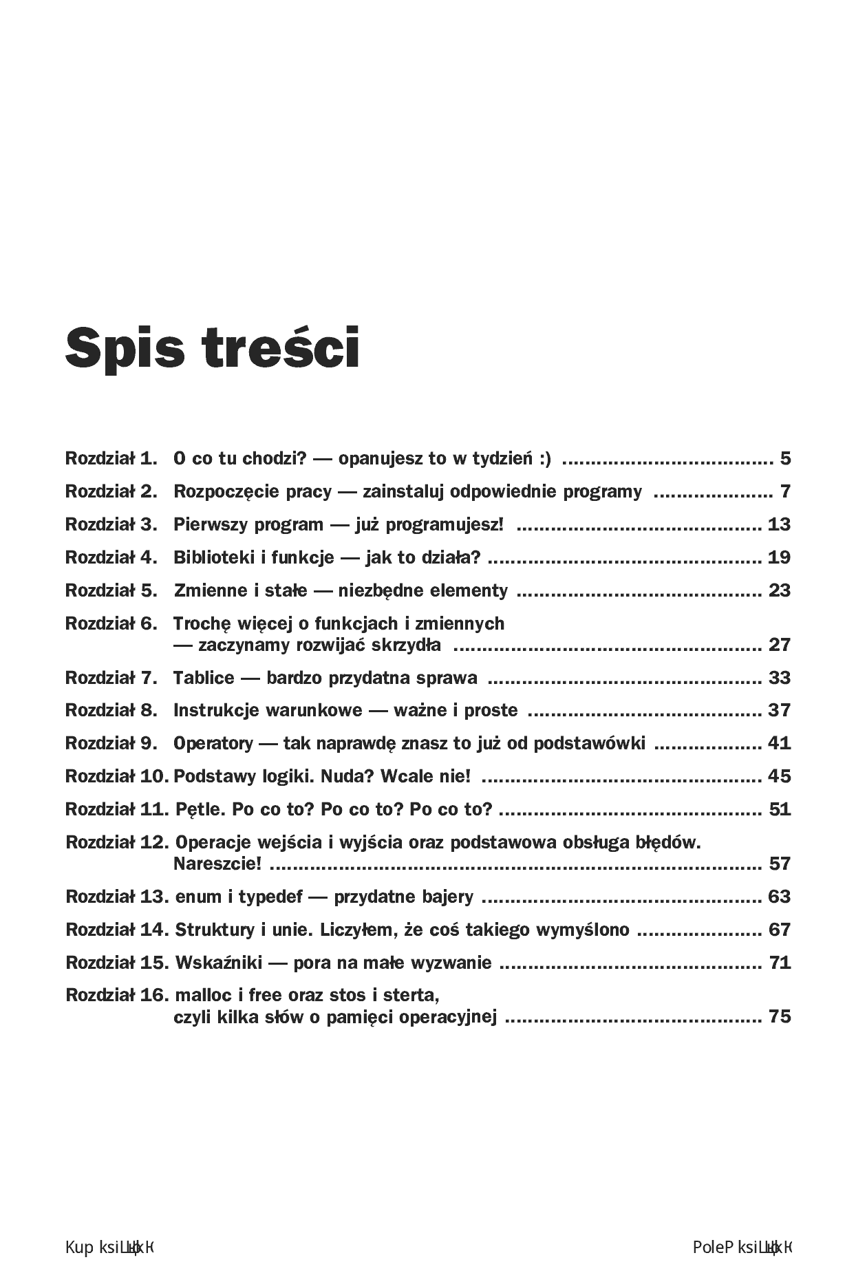Fragment „Zabawa w programowanie. Język C dla nastolatków” — strona 3 z 16
