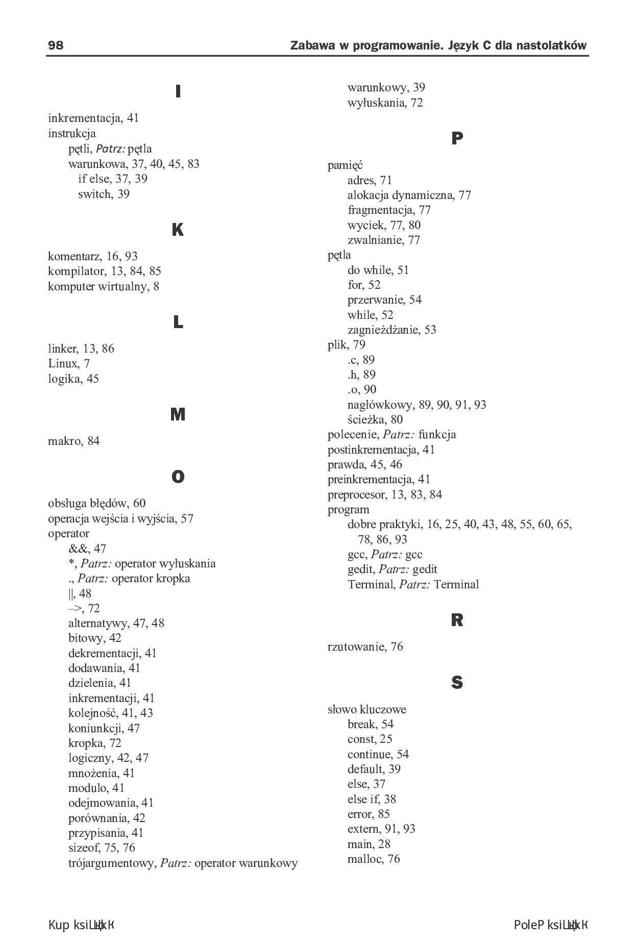 Fragment „Zabawa w programowanie. Język C dla nastolatków” — strona 12 z 16