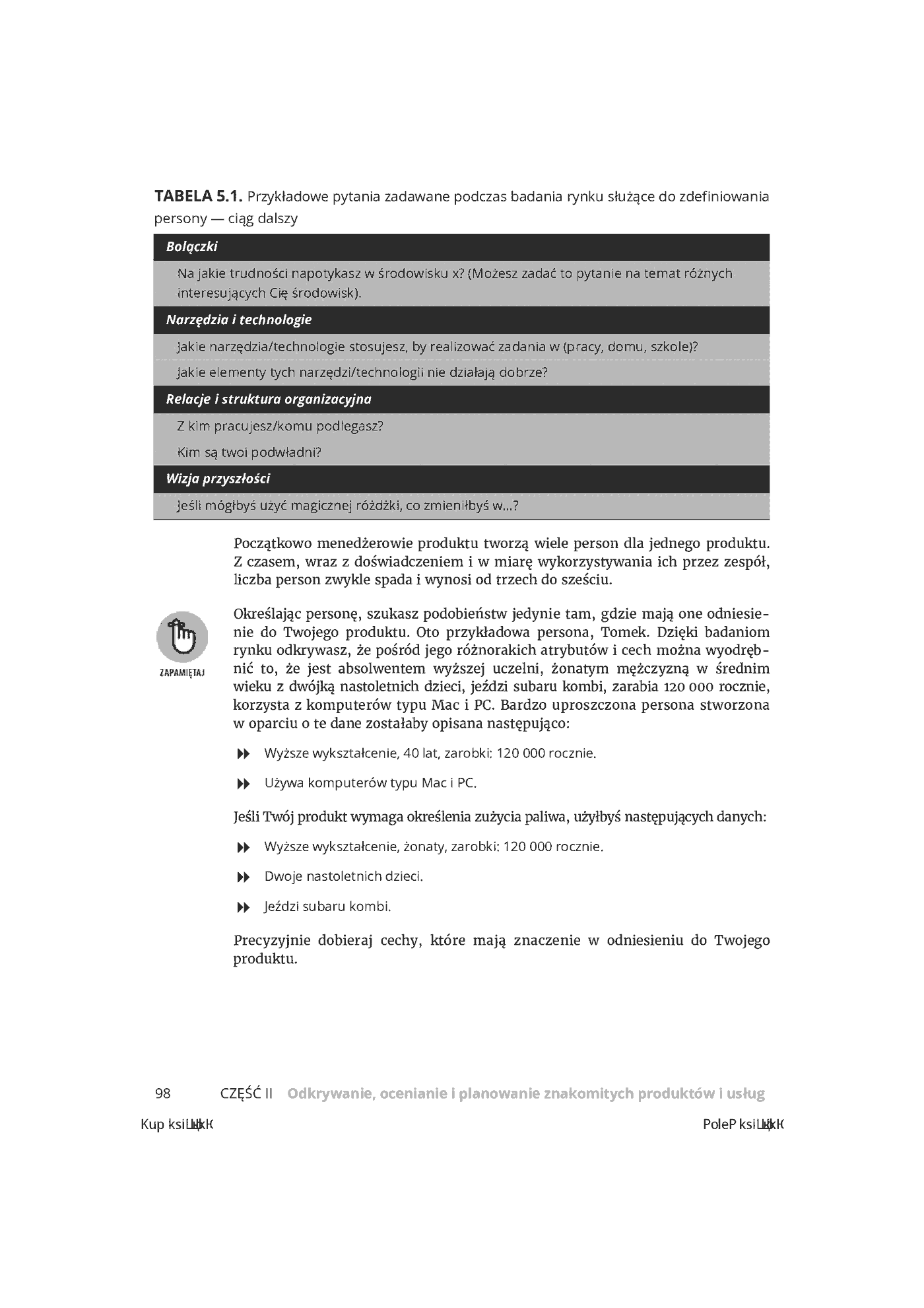 Fragment „Zarządzanie produktem dla bystrzaków” — strona 20 z 28