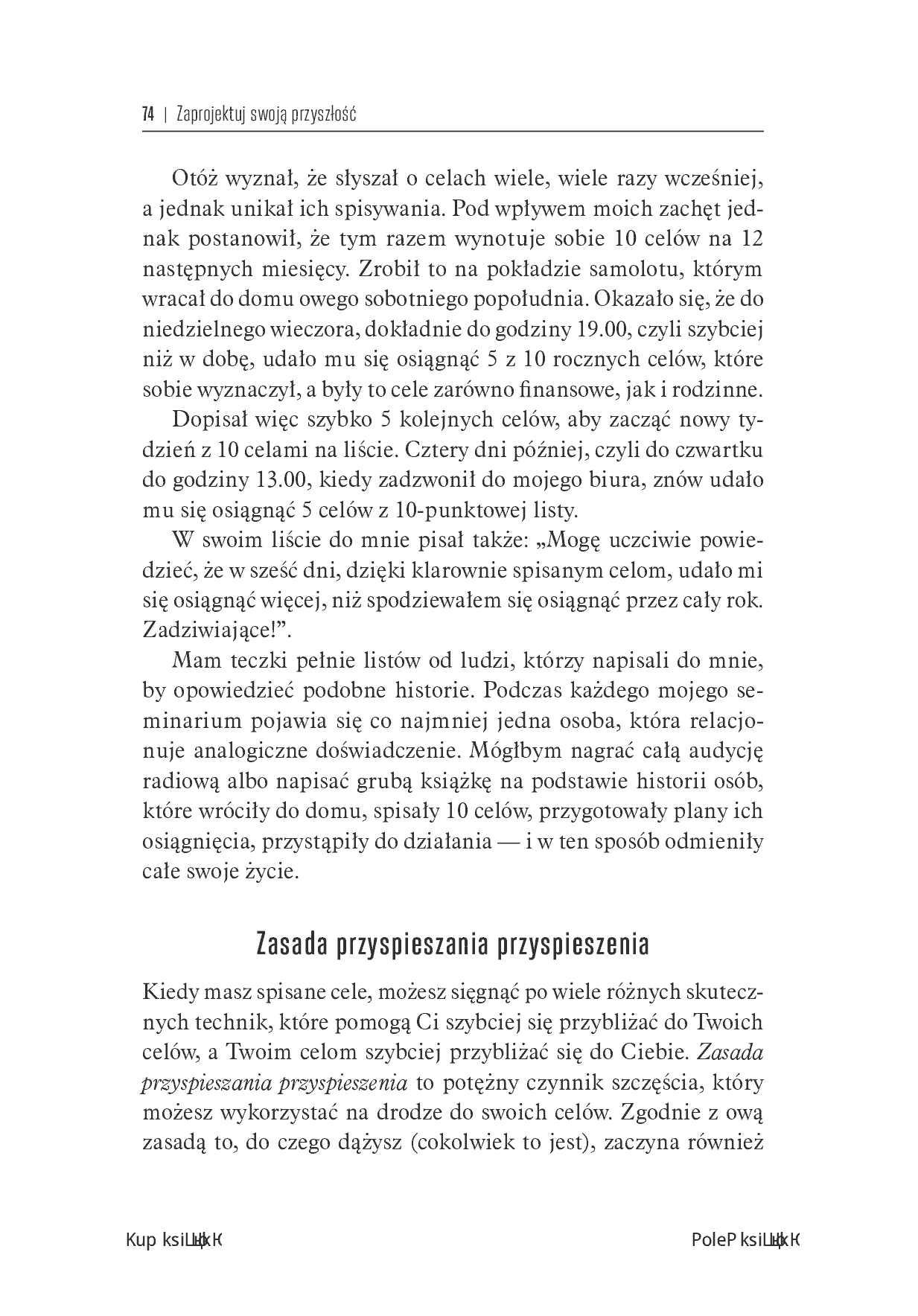Fragment „Zaprojektuj swoją przyszłość. 12 zasad osiągnięcia bezgranicznego sukcesu” — strona 30 z 30