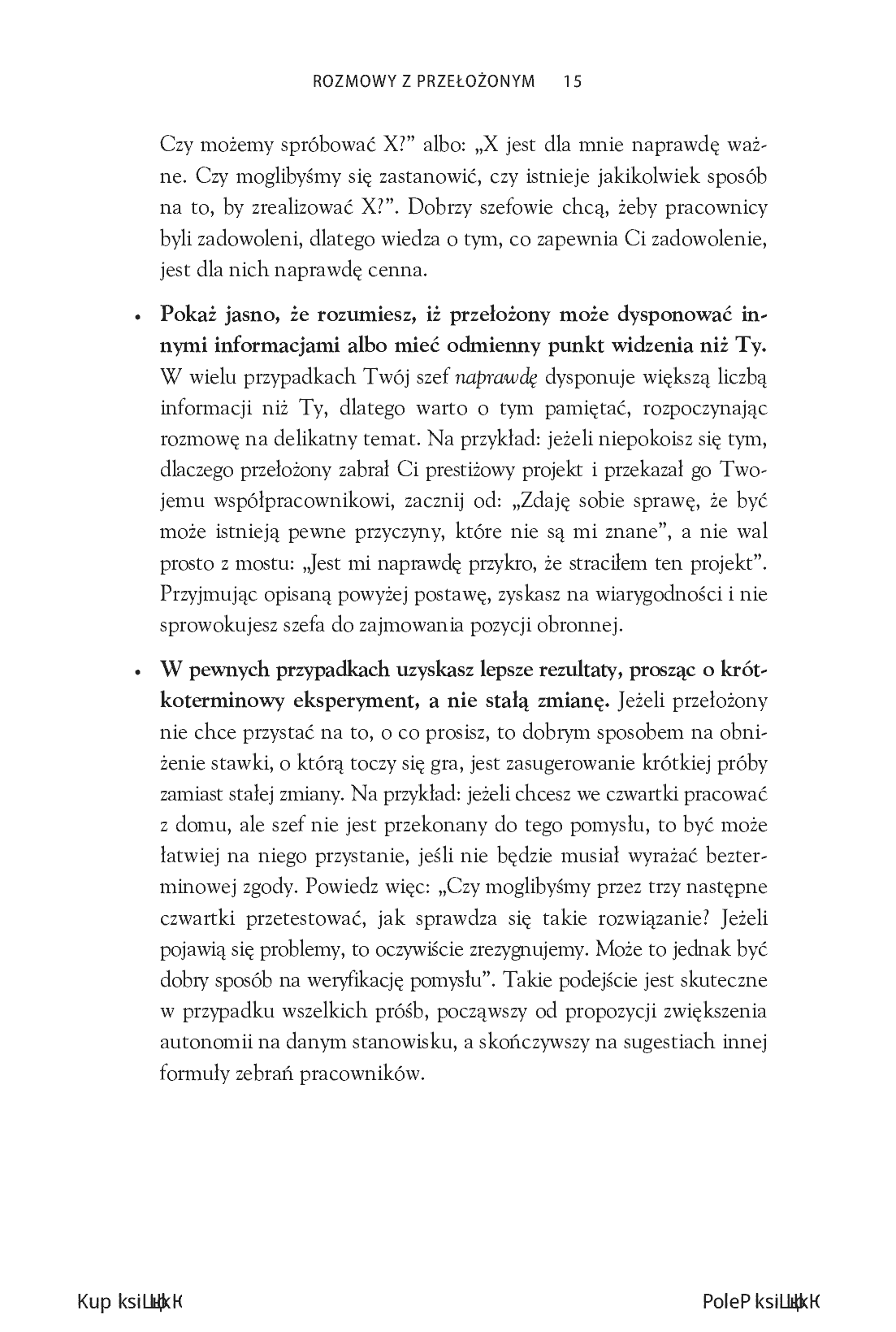 Fragment „Zapytaj szefa. Jak się dogadać w trudnych sytuacjach z przełożonym, podwładnymi i kolegami z działu” — strona 7 z 30