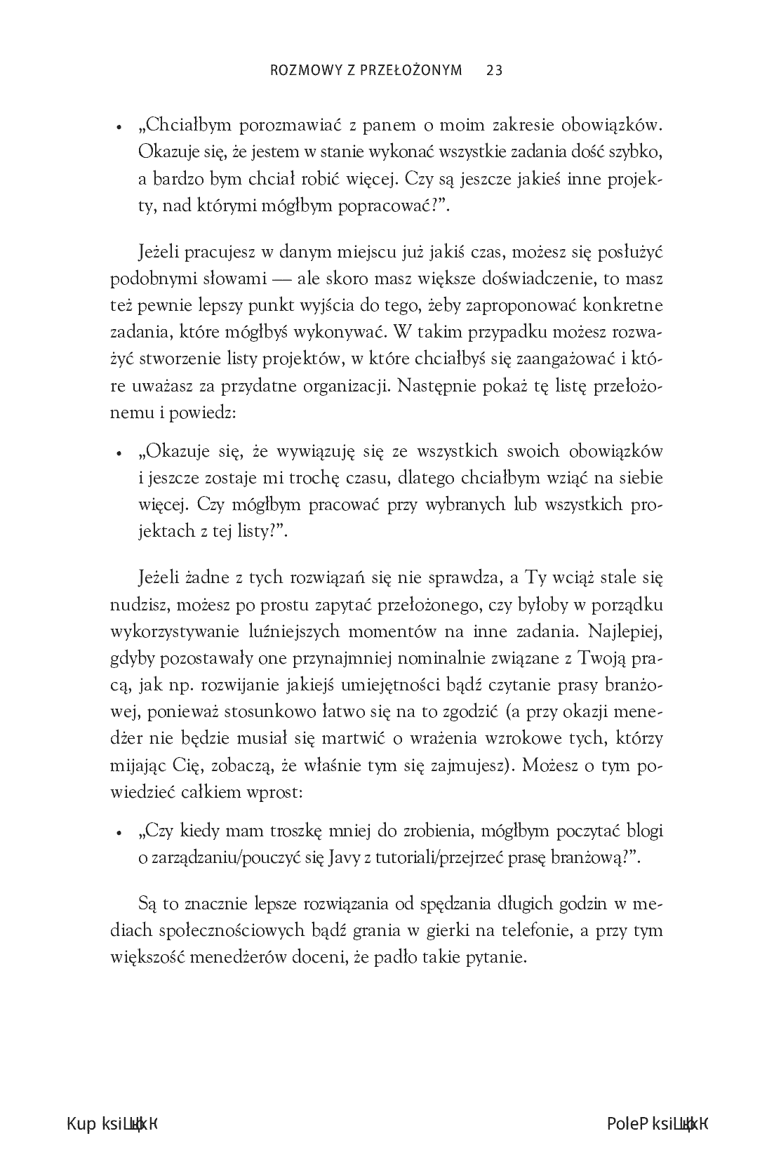 Fragment „Zapytaj szefa. Jak się dogadać w trudnych sytuacjach z przełożonym, podwładnymi i kolegami z działu” — strona 15 z 30