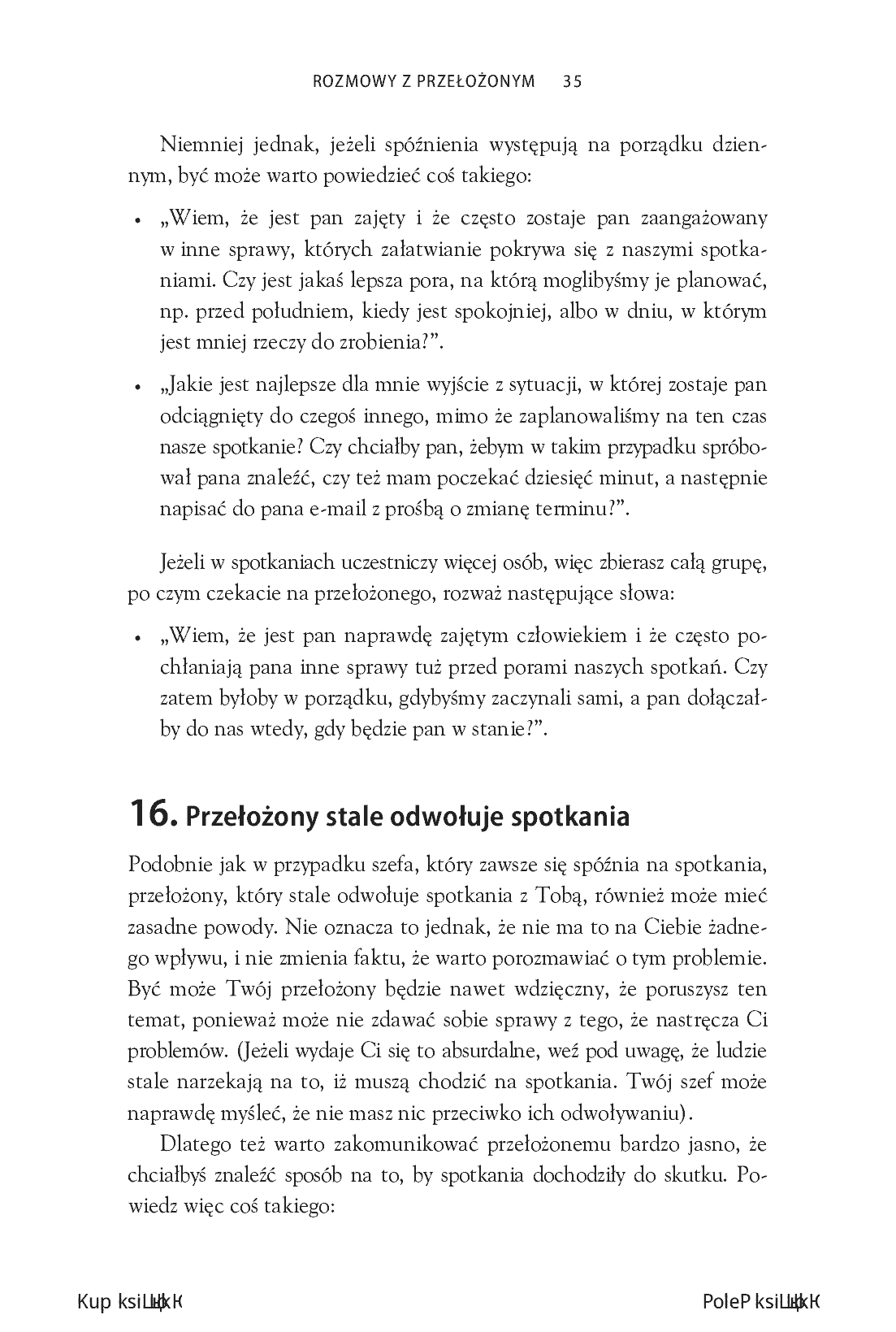 Fragment „Zapytaj szefa. Jak się dogadać w trudnych sytuacjach z przełożonym, podwładnymi i kolegami z działu” — strona 27 z 30