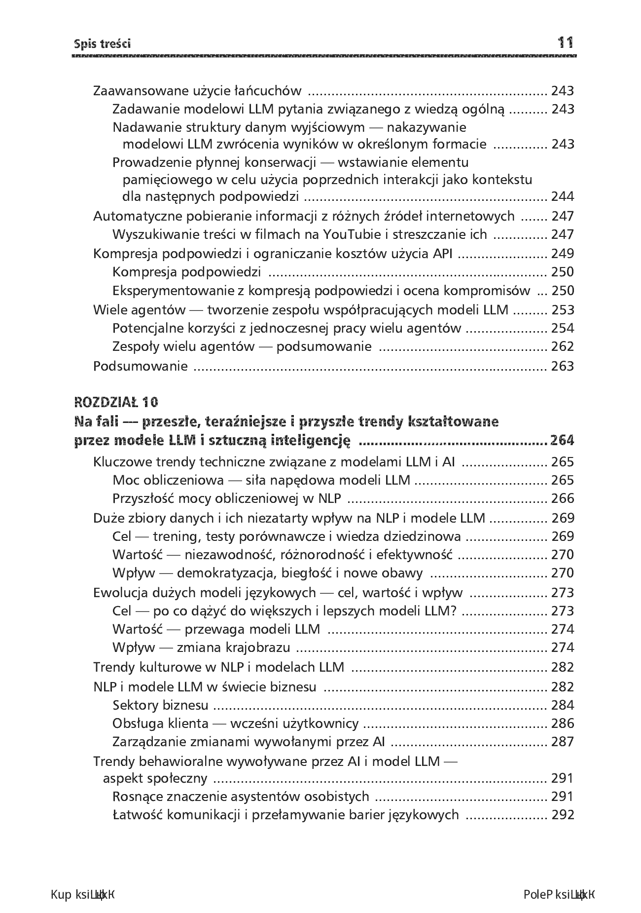 Fragment „Zaawansowane techniki przetwarzania języka naturalnego. Od podstaw do modeli LLM i zastosowań biznesowych w Pythonie” — strona 9 z 30