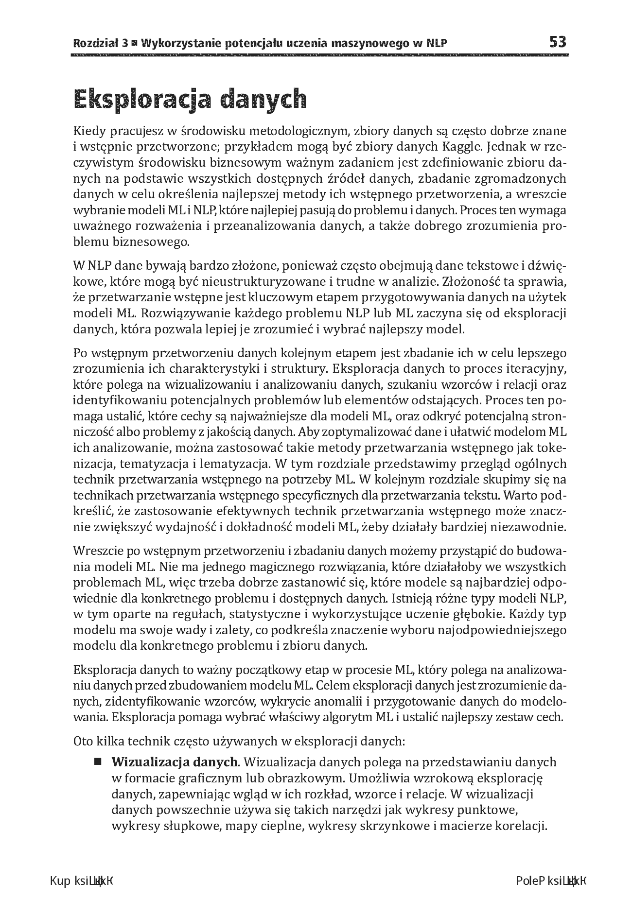 Fragment „Zaawansowane techniki przetwarzania języka naturalnego. Od podstaw do modeli LLM i zastosowań biznesowych w Pythonie” — strona 13 z 30