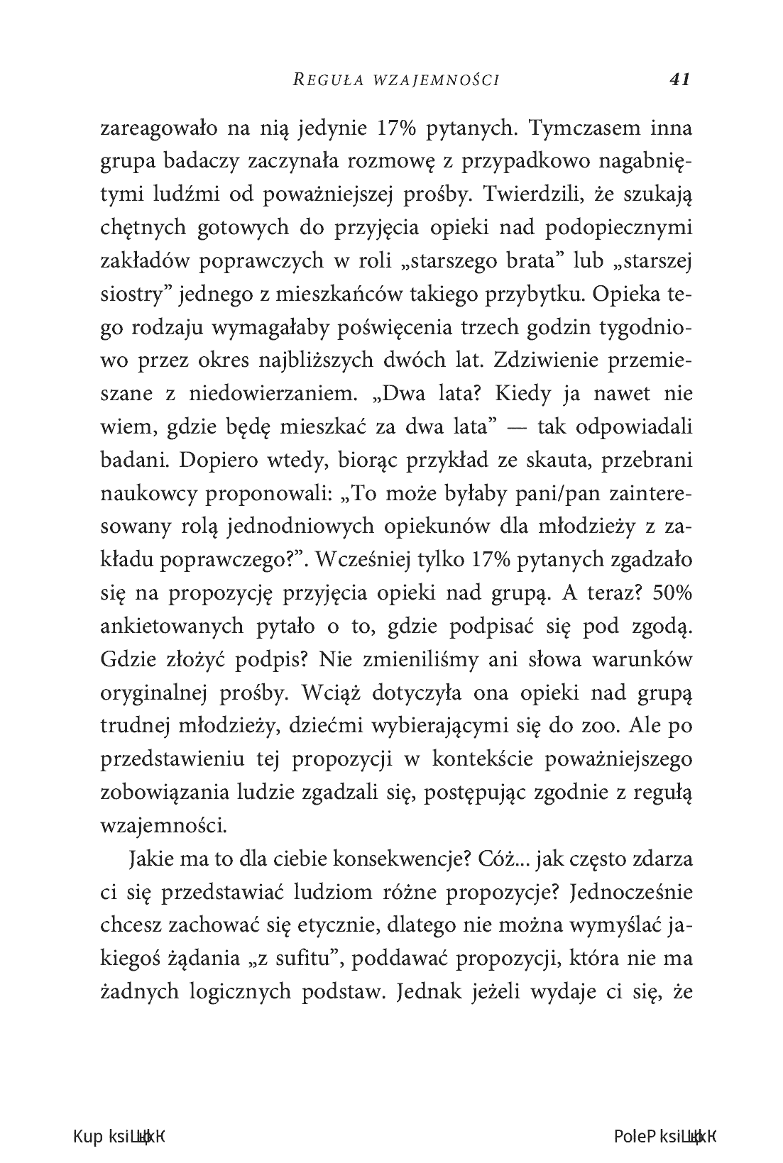 Fragment „Zasady wywierania wpływu na ludzi. Szkoła Cialdiniego” — strona 15 z 22