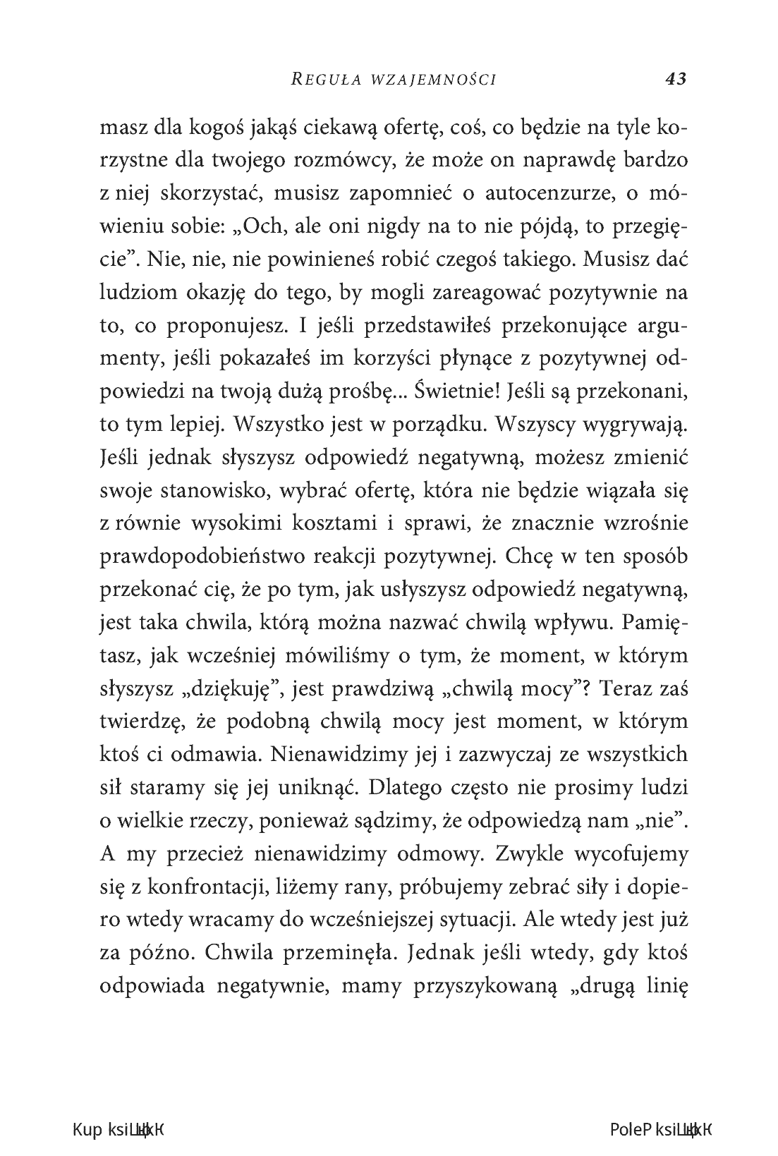 Fragment „Zasady wywierania wpływu na ludzi. Szkoła Cialdiniego” — strona 17 z 22