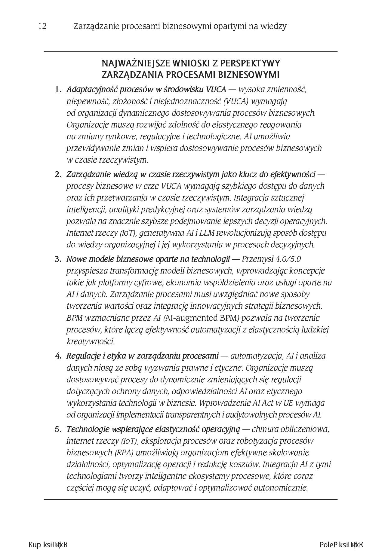 Fragment „Zarządzanie procesami biznesowymi opartymi na wiedzy” — strona 8 z 22
