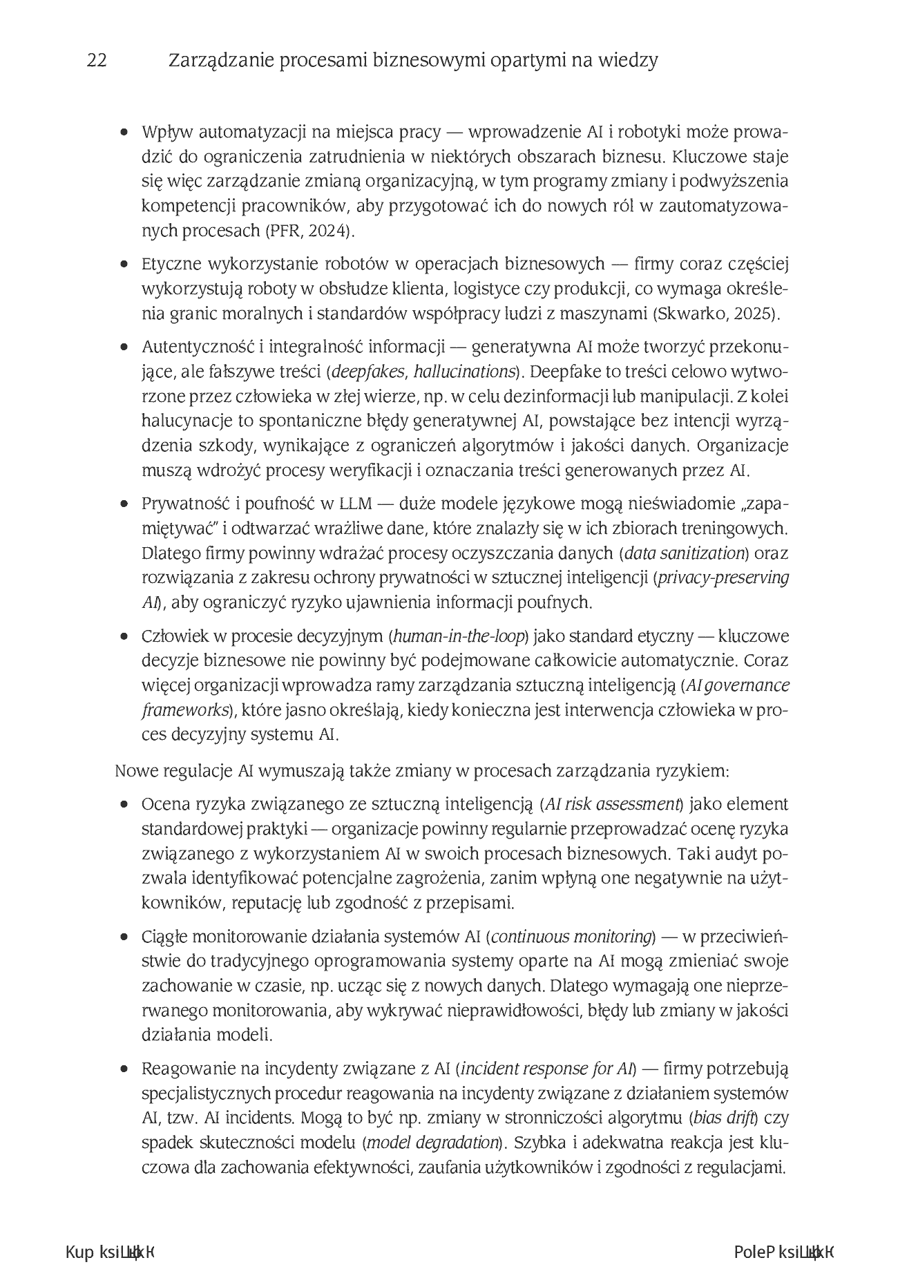 Fragment „Zarządzanie procesami biznesowymi opartymi na wiedzy” — strona 18 z 22