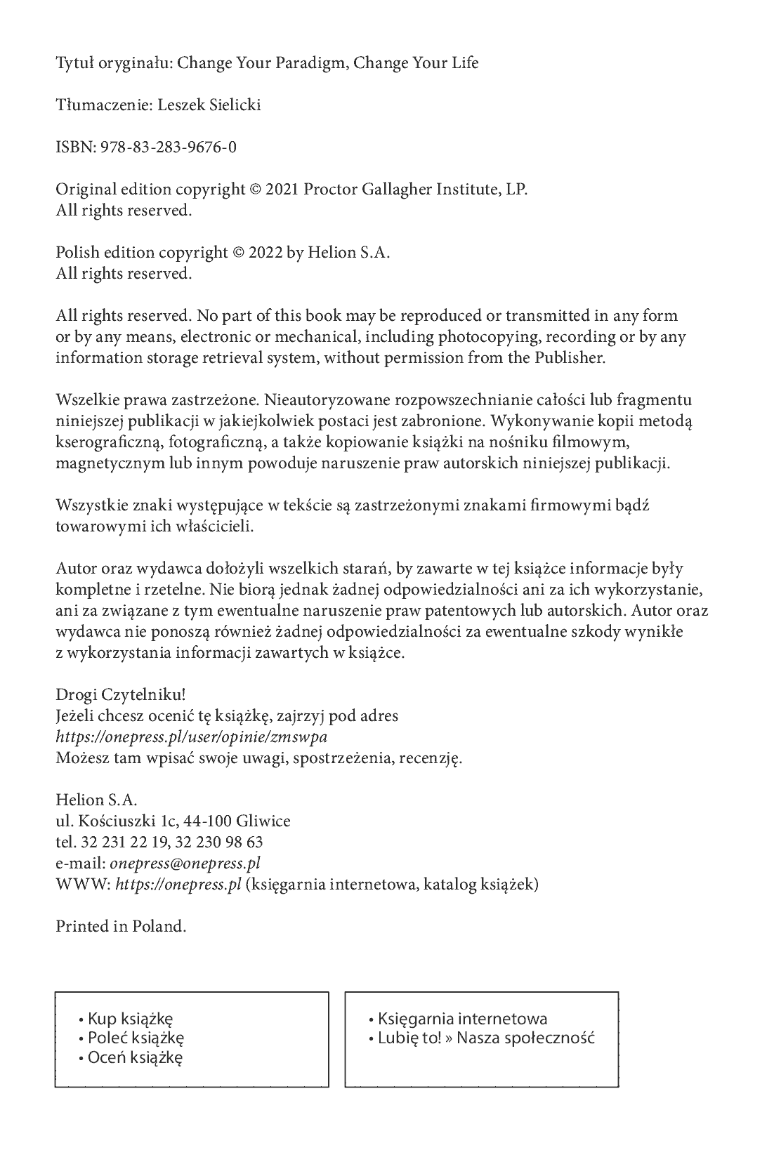 Fragment „Zmień swój paradygmat, a odmienisz swoje życie” — strona 2 z 24