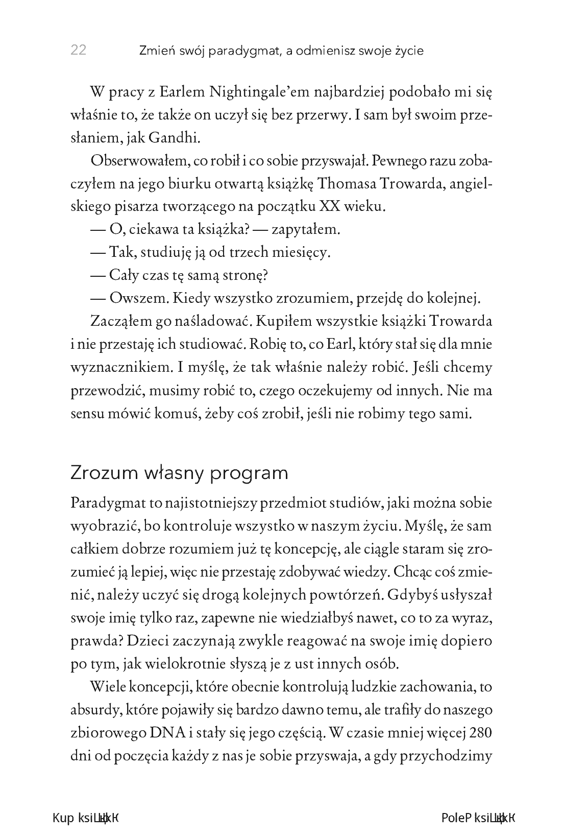 Fragment „Zmień swój paradygmat, a odmienisz swoje życie” — strona 18 z 24
