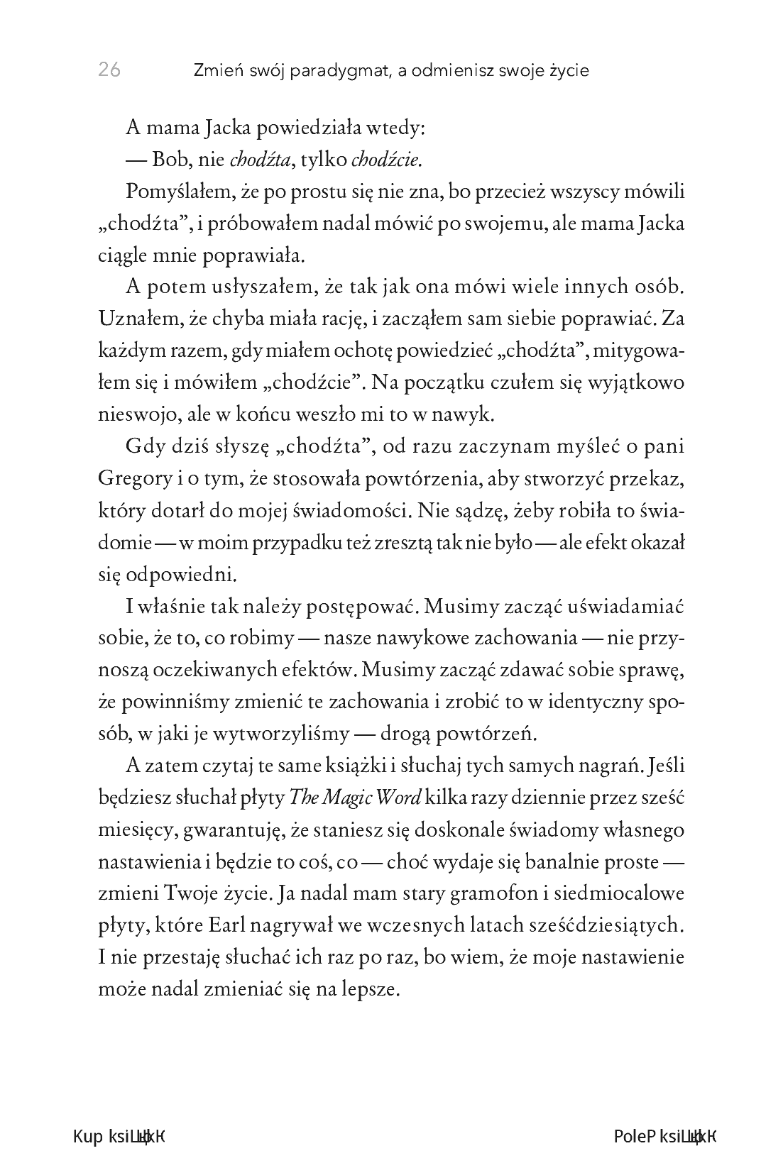 Fragment „Zmień swój paradygmat, a odmienisz swoje życie” — strona 22 z 24