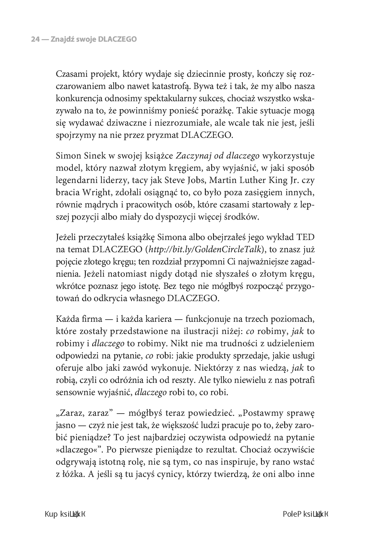Fragment „Znajdź swoje DLACZEGO. Droga do poczucia spełnienia i wewnętrznej motywacji” — strona 6 z 20
