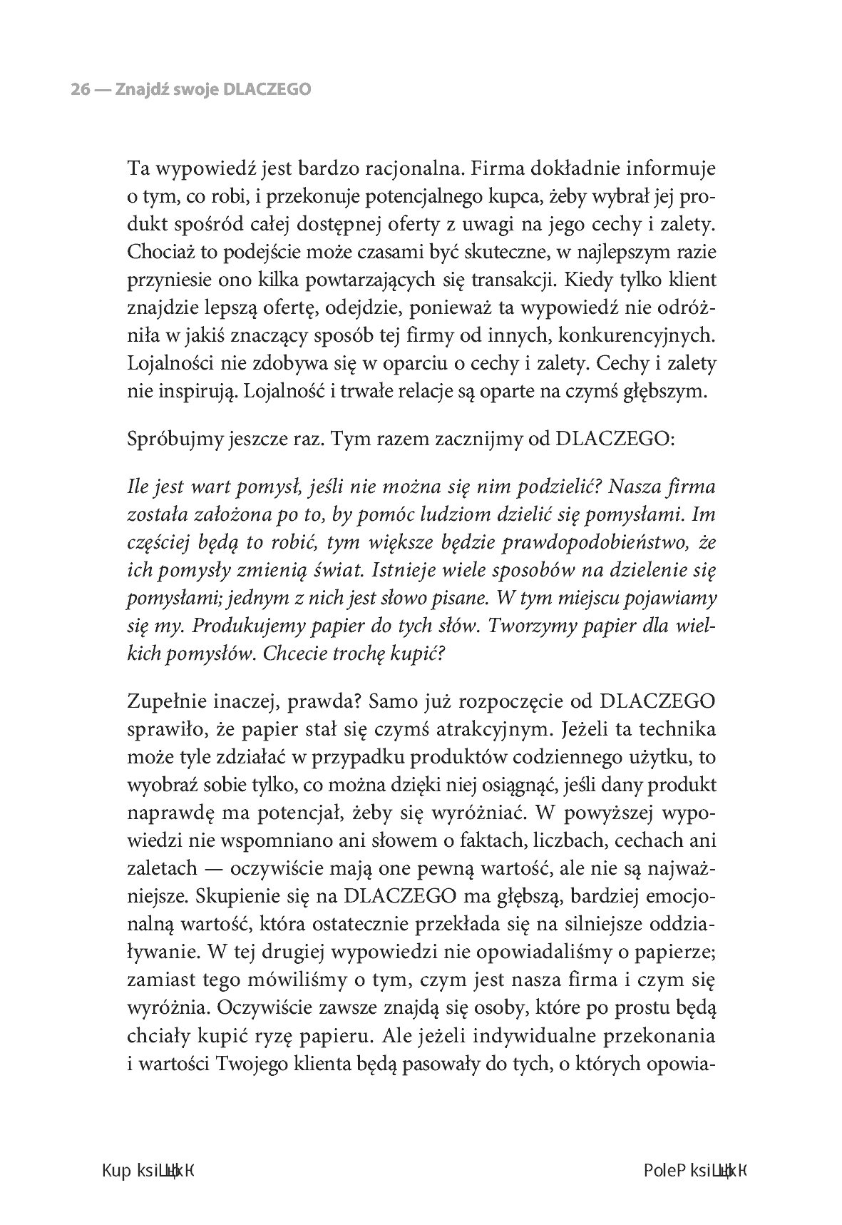 Fragment „Znajdź swoje DLACZEGO. Droga do poczucia spełnienia i wewnętrznej motywacji” — strona 8 z 20