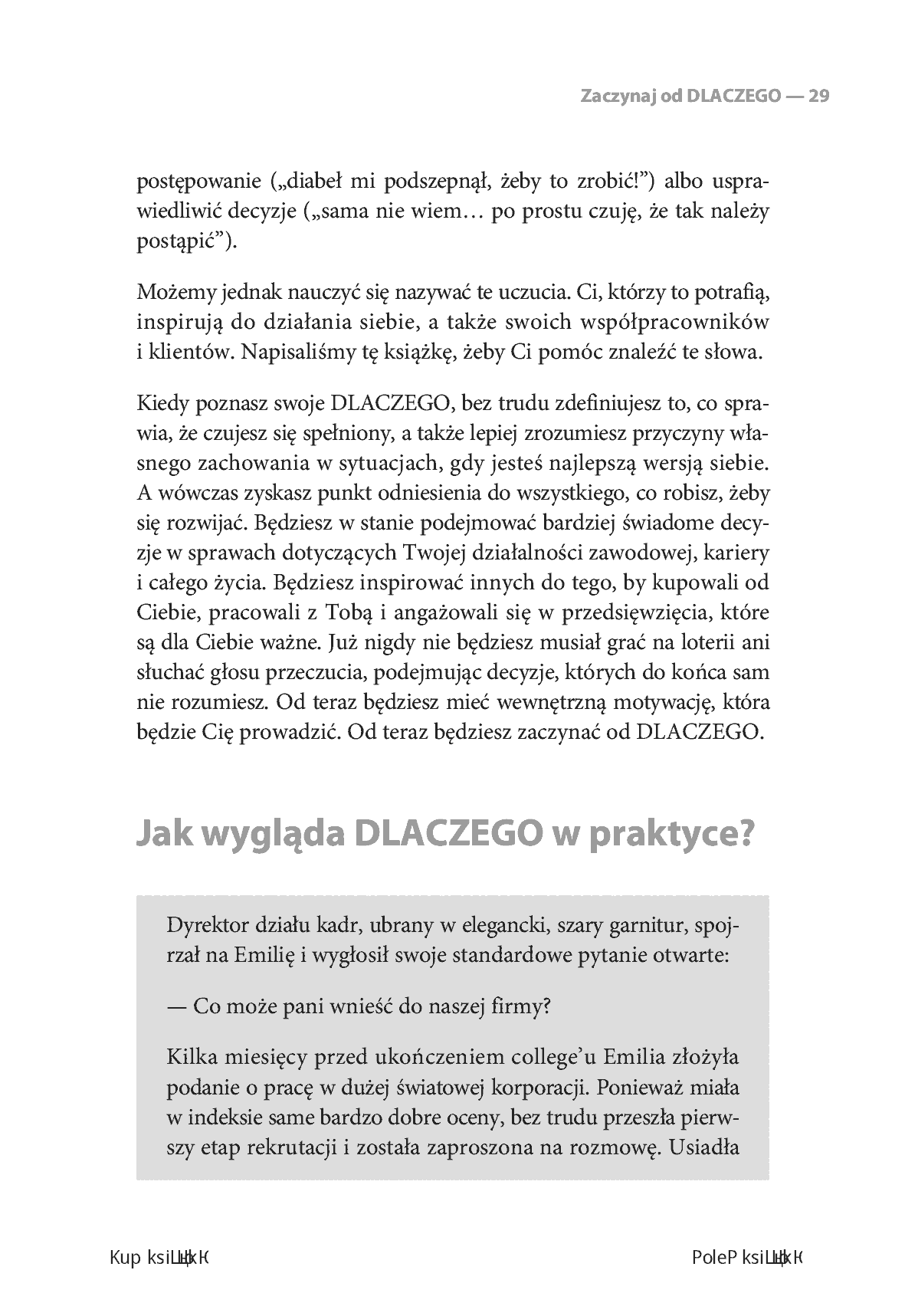 Fragment „Znajdź swoje DLACZEGO. Droga do poczucia spełnienia i wewnętrznej motywacji” — strona 11 z 20
