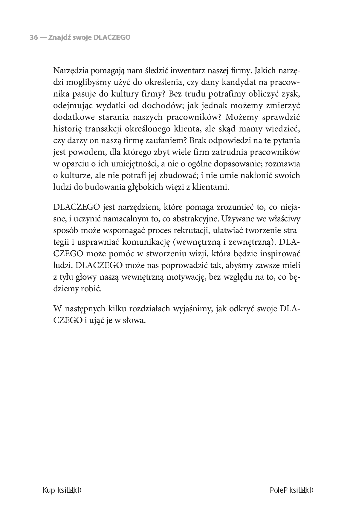 Fragment „Znajdź swoje DLACZEGO. Droga do poczucia spełnienia i wewnętrznej motywacji” — strona 18 z 20