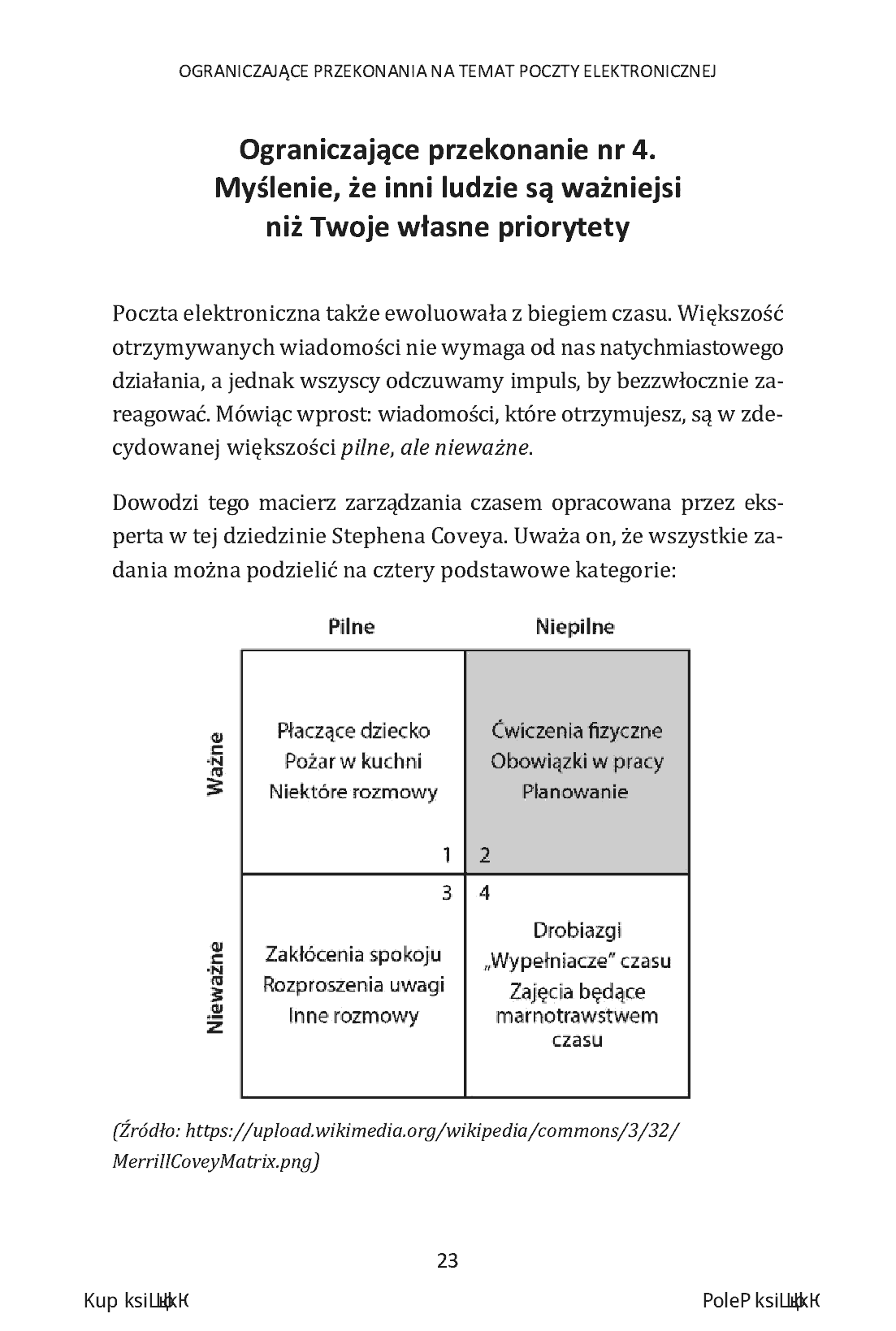 Fragment „Zrób porządek z pocztą elektroniczną. 9 skutecznych sposobów ograniczających nadmiar maili” — strona 14 z 20