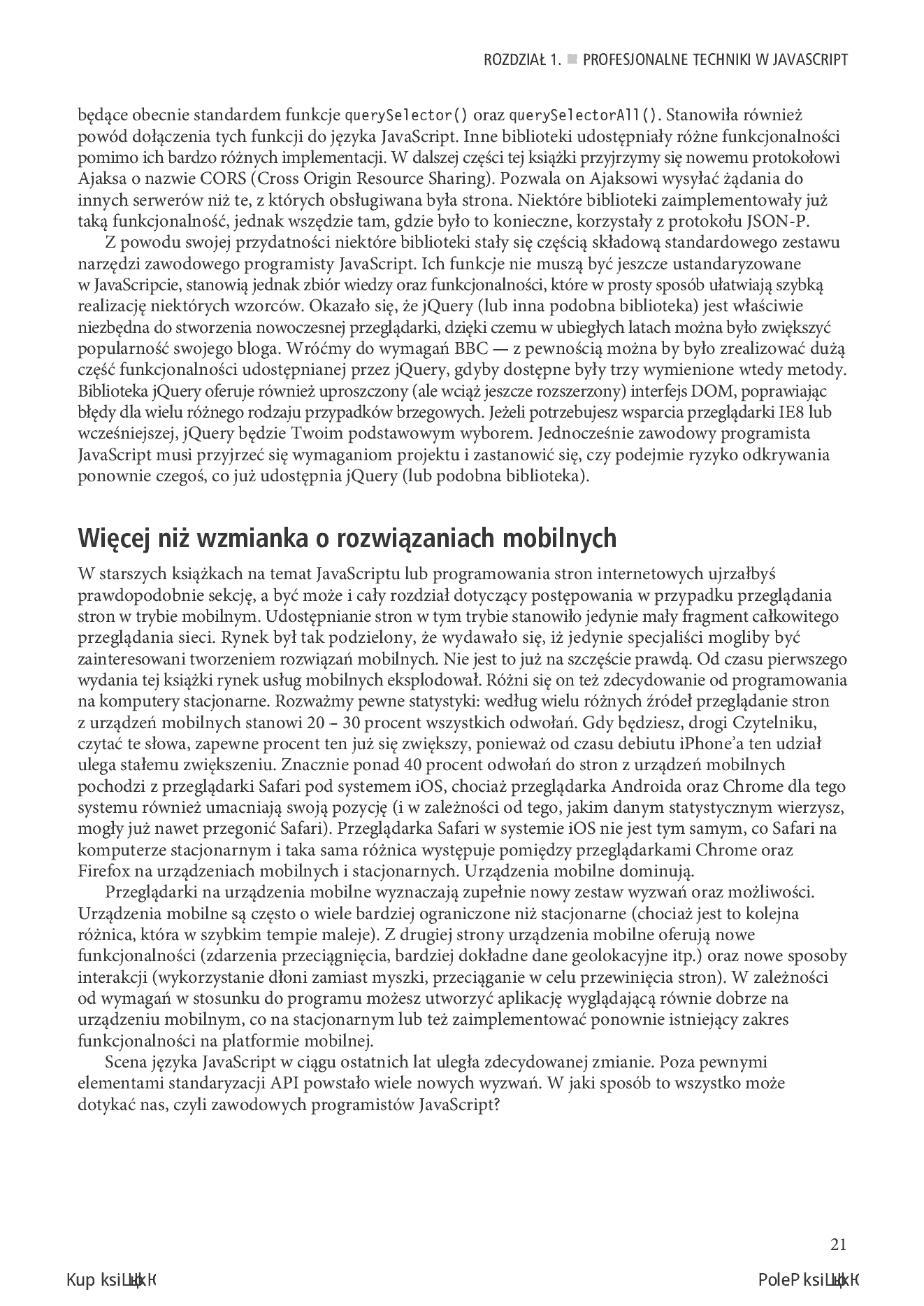Fragment „Zaawansowane techniki języka JavaScript. Wydanie II” — strona 13 z 24
