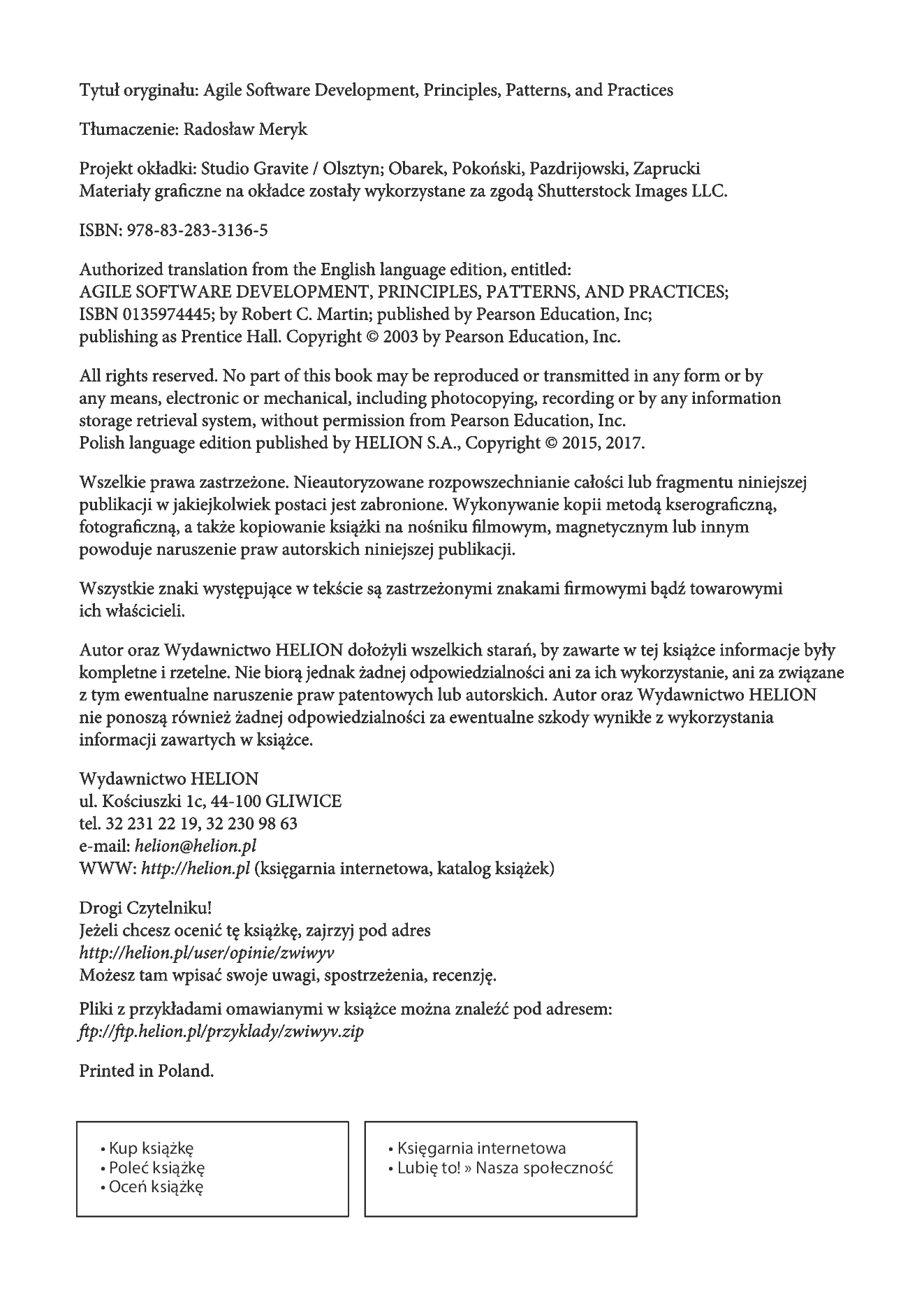 Fragment „Zwinne wytwarzanie oprogramowania. Najlepsze zasady, wzorce i praktyki” — strona 2 z 30